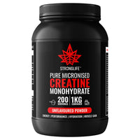 Creatine Monohydrate Powder by Stronglife - 1000 Grams (1KG), 200 Servings at 5 Grams, Micronised, Pure 200 Mesh, Unflavoured - Enhances Muscle Performance Power & Recovery