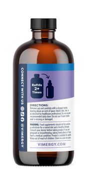 Vimergy Liquid Zinc 240 mL – 240 Servings – Liquid Zinc Supplement – Supports Immunity, Metabolism & Bone – Antioxidant – No Refined Sugar – Gluten-Free Non-GMO Kosher Vegan/Paleo Friendly
