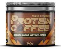 Protein Coffee | Barista Grade Freeze Dried Instant Coffee with Grass-Fed Bovine Collagen Powder | 240g Tub with Scoop | TrueStart® Coffee with Hydrolysed Collagen - Made in the UK by WOD Powders
