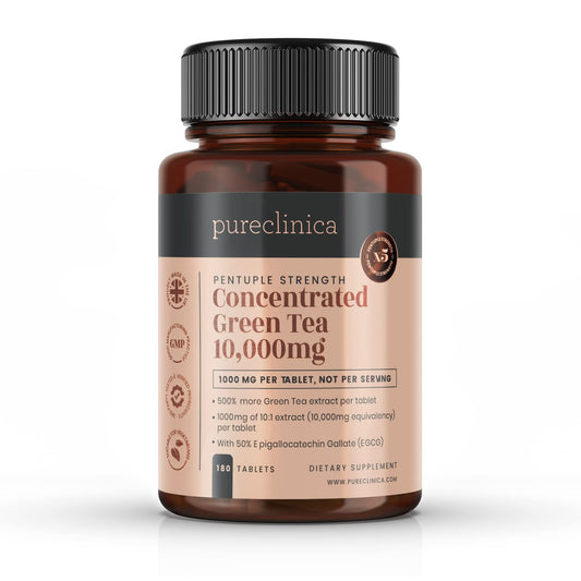 Pureclinica Concentrated Green Tea 10,000mg x 180 Tablets - 6 Months Supply