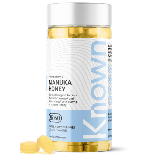 Manuka Honey Vitamin Gummies by Known Nutrition | Fight Illness, Tackle Tiredness and Boost Your Immunity | Suitable for Vegans (2 Pack)