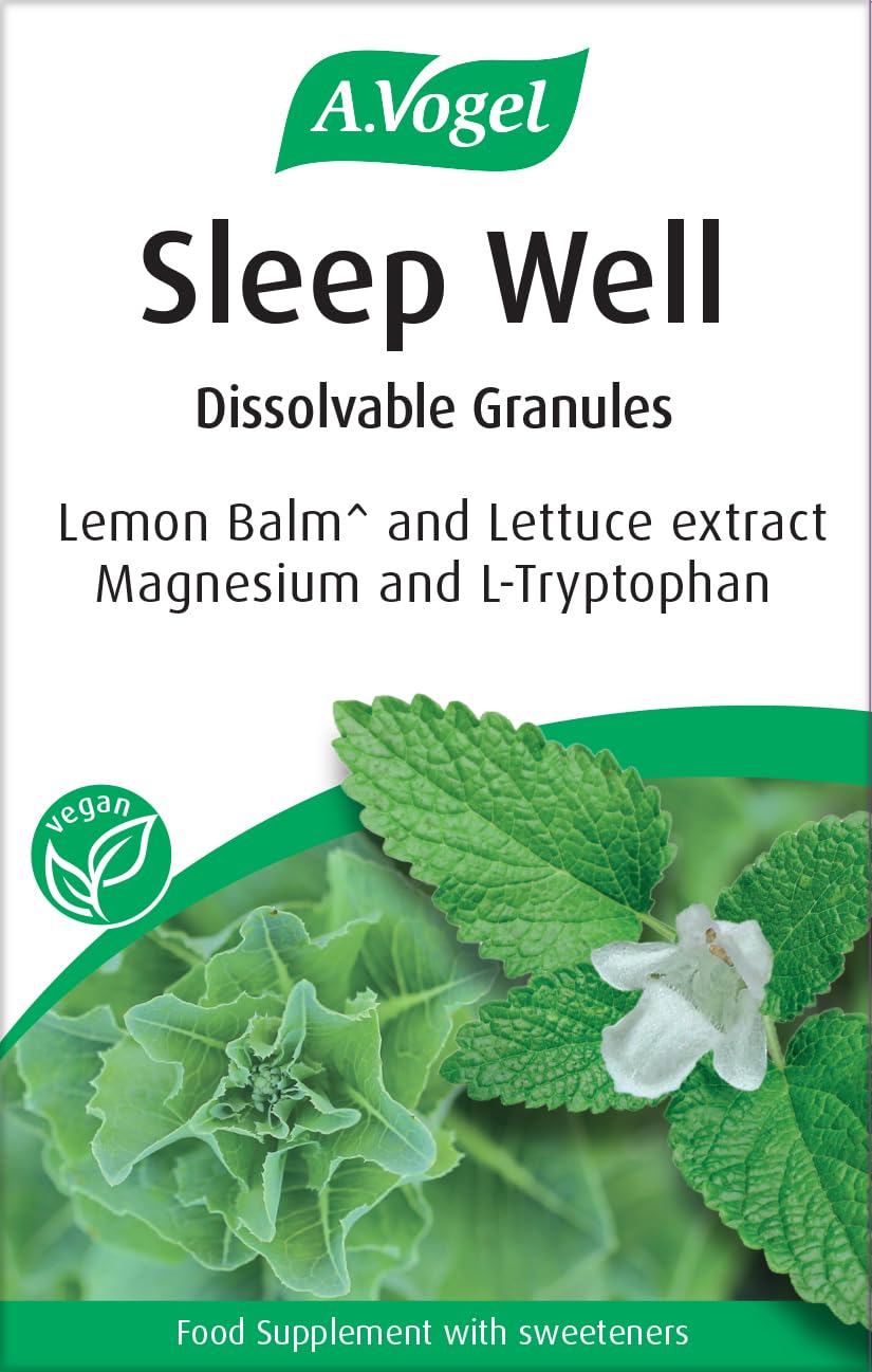 A.Vogel Sleep Well Dissolvable Granules | Sleep Supplement | Pour Directly into Mouth | Natural Orange Flavour | Extracts of Lemon Balm & Lettuce & Magnesium