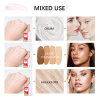 Watermelon Glow Niacinamide Dew Drops Highlighting Serum, Glow Recipe Watermelon Hydrating Serum With Hyaluronic Acid, Brighten, Moisturizing, Lightweight Facial Serum & Priming Liquid Highlighter