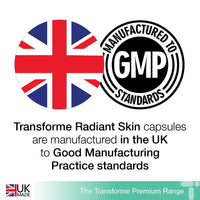 Transforme Marine Collagen 500mg, Hyaluronic Acid Capsules, 60 Days Supply, Biotin, Copper, Vitamin C B6 B12, Zinc, Radiant Skin Care Hydrolysed Peptides