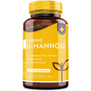 D-Mannose 1650mg High Strength Capsules – 180 Vegan Friendly Capsules (Not Tablets) – 100% Natural Premium D Mannose Supplement – Made in The UK by Nutravita