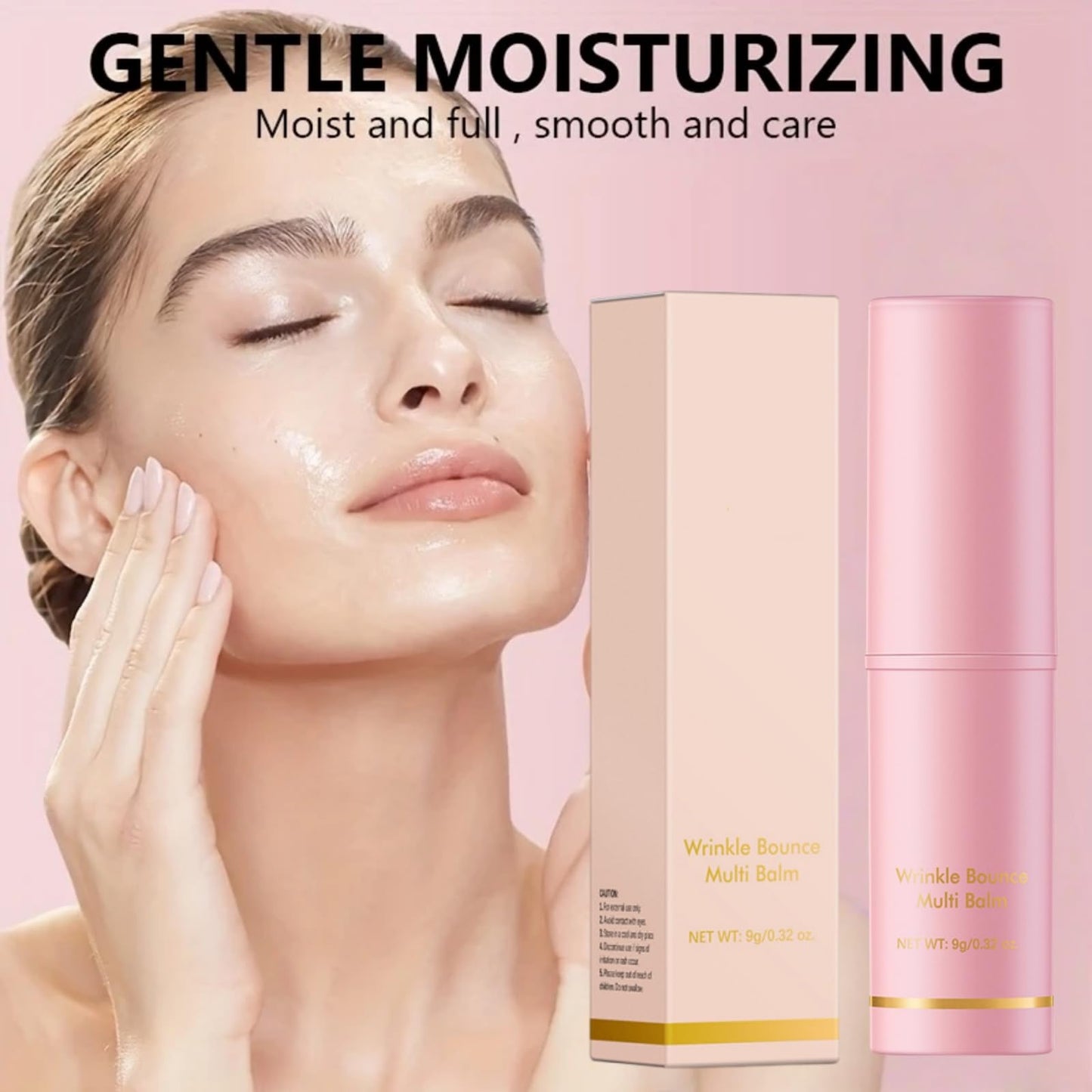 Collagen Multi Balm Stick,Wrinkle Multi Balm Stick,Anti Wrinkle Bounce Collagen Sti/ck,All-in-One Wrin/kle Coll/agen Wand,Moisturising Ba/lm Women,Lifting,Tightening&Firming Ba/lm for Face Lip Body