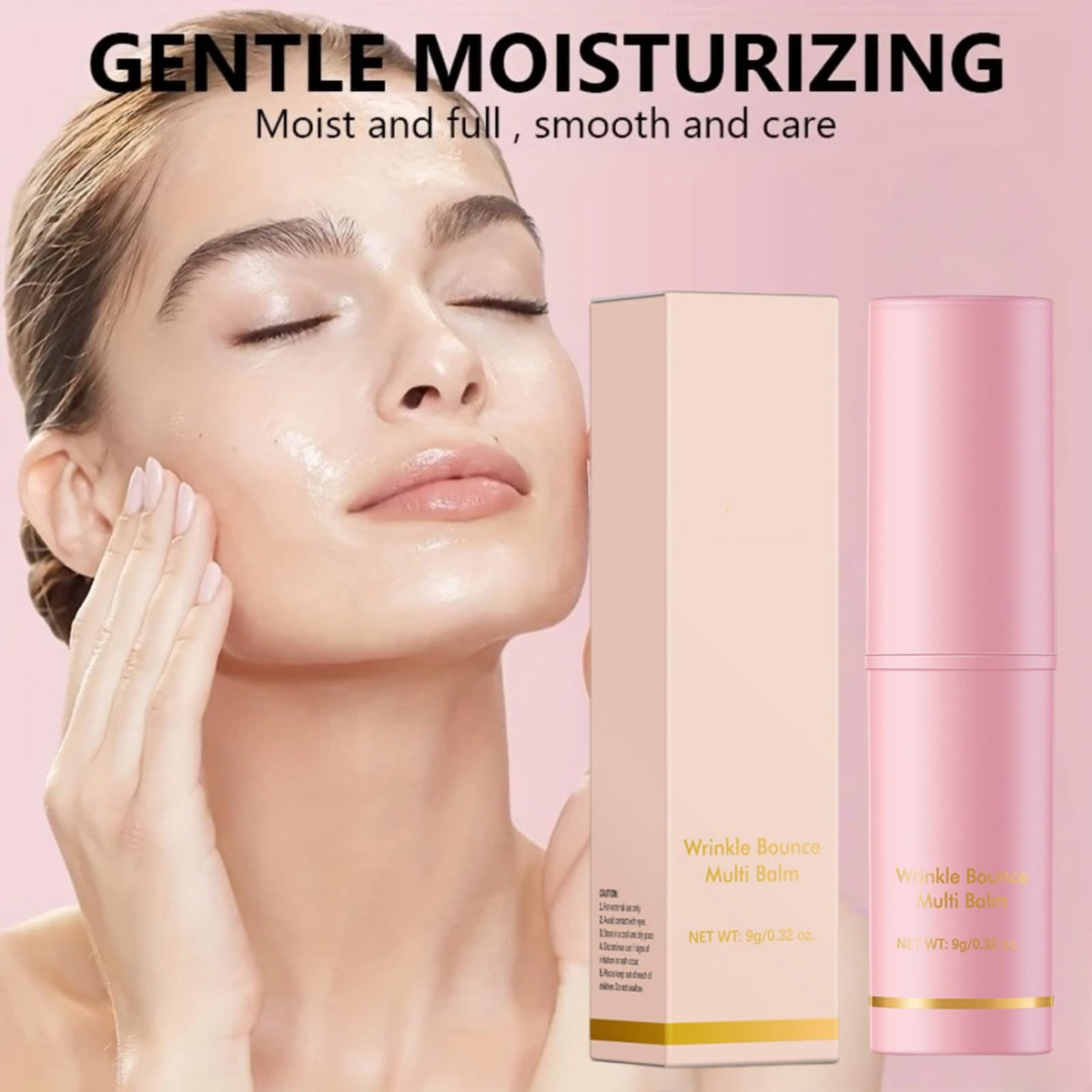 Fankayi Collagen Multi Balm Stick,Wrinkle Multi Balm Stick,Anti Wrinkle Bounce Collagen Sti/ck,All-in-One Wrin/kle Coll/agen Wand,Moisturising Ba/lm Women,Lifting,Tightening&Firming Ba/lm for Face Lip Body