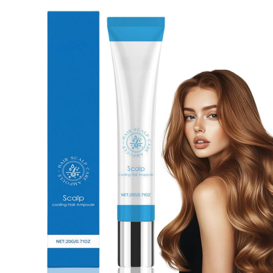 Heefeng Scalp Cooling Hair Ampoule,Scalp Serum,Hair Loss Serum,Scalp Protector,H-air Essence Rollerball,For Dry Flaky Scalps,Keep S-calp Clean And Health,Non-Greasy,Strengthen&Grow,Cooling & Refreshing,20g