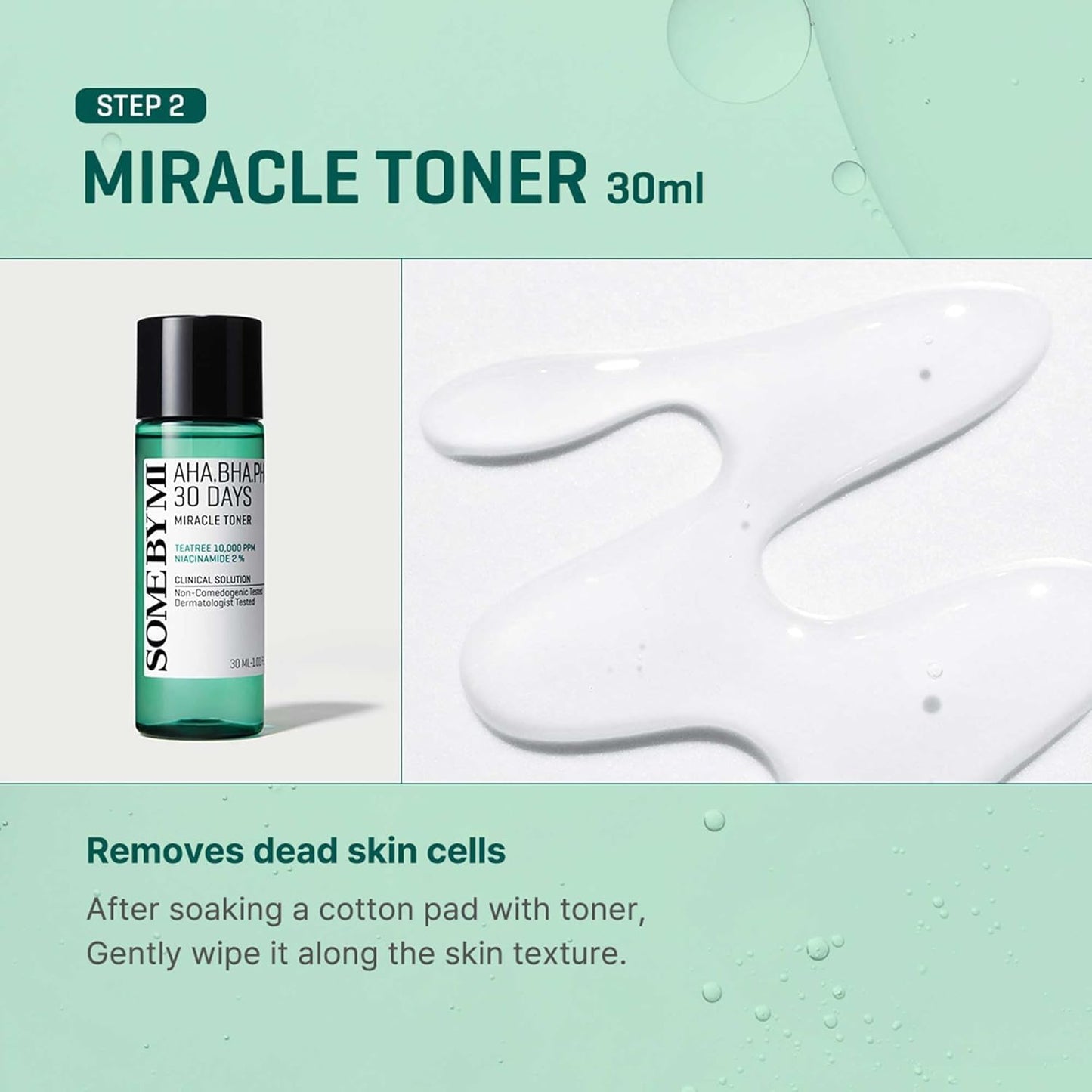 SOME BY MI AHA.BHA.PHA 30 Days Miracle AC SOS Kit, 4 Pcs, Toner 30ml, Serum 10ml, Cream 20g, Acne Foam 30ml