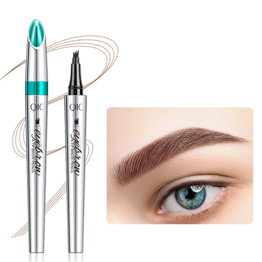 MEITREND Eyebrow Pencil - Waterproof Tattoo Brow Pen With Fork Tip Long-Lasting Brow Tint For Revolution Makeup Rapid Natural Brow for Beginners (#03 RED BROWN)