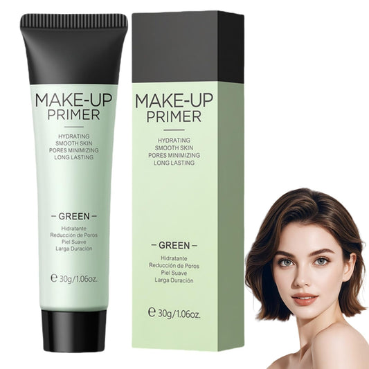 Xunzhi Green Colour Corrector Primer,Correcting Face Primer,Anti-Redness Cream for Face,Makeup Primer for Red Skin,Hydrating and Anti-Redness Makeup Base,Long-Lasting Grips Makeup,Balance Skin Tone