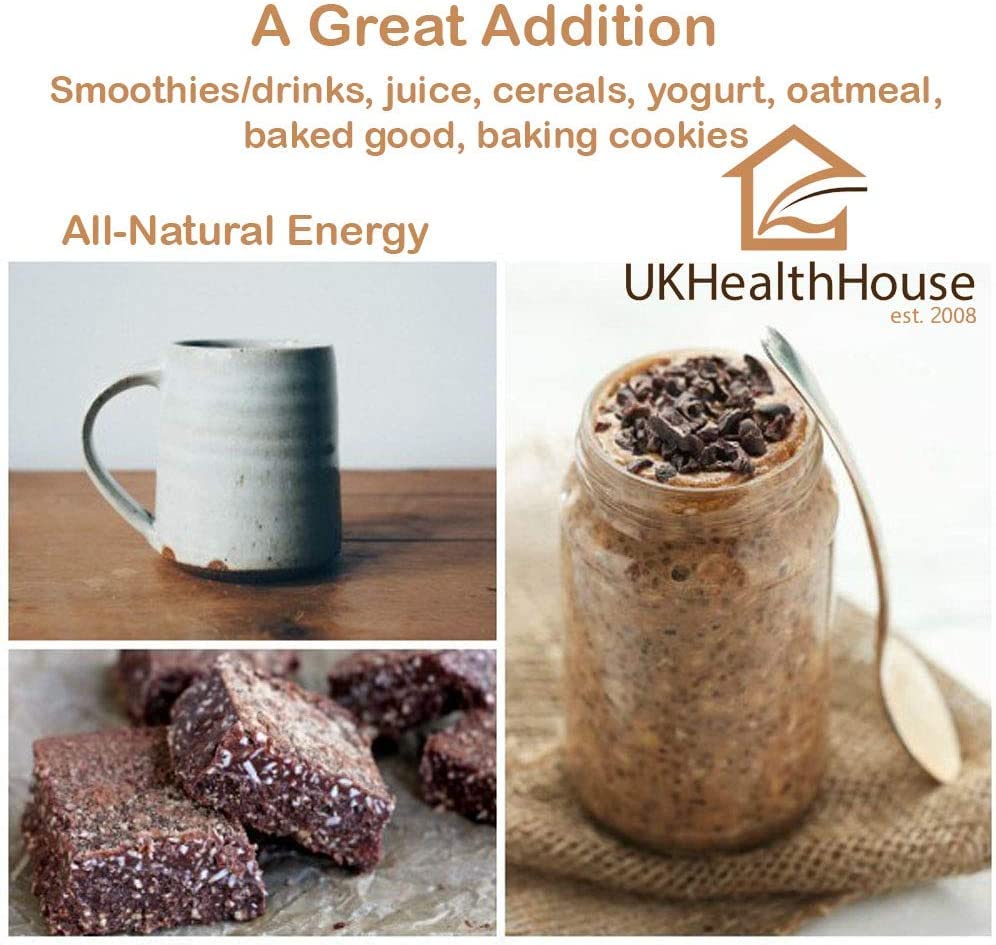 UKHealthHouse Premium Maca Root 1 kg Powder - Raw (Strong 4 Root Peruvian Superfood) 100% Maca Korzeń Proszek High Peruvian Energy Support