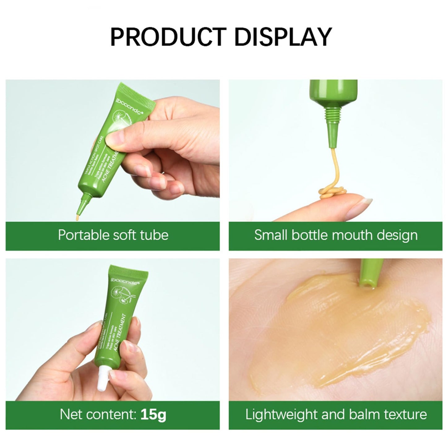 Anti Acne Face Cream, 3X Centella Face Ance Gel, Spot Cream for Acne Treatment and Spot Treatment Shrink Pores, Acne Scars Recovery, Control Sebum Secretion, Relieves Redness &Anti-Bacterial