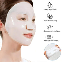 RuverLand Bio Collagen Face Mask 8 PCS, Collagen Real Deep Overnight Masks, Deep Hydration, Reduce Wrinkles, Elasticity Improvement, Night Treatment for Youthful Skin