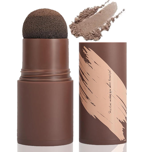 FANFALUV Hairline Powder-Hair Root Touch Up-Instantly Hairline Shadow-Conceals Hair Loss And Fills In Receding Hairlines Forehead Side Hair Filler- Grey Hair Cover Up For Women & Men Sweatproof (Gray Brown)