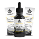 Shilajit Resin Stronglife Himalayan Liquid Oil Drops 30 gram Equivalent | Natural Source of Fulvic Acid & Mineral Oral Drops | UK Lab Certified | 30ml