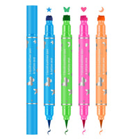 KYDA 4 Color Eyeliner Stamp Liquid Eyeliner, Waterproof & Smudge-proof Colorful Eyeliner pen,Fluorescent Rainbow Eye Liners for Women
