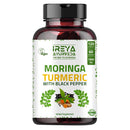 Moringa Oleifera Powder & Turmeric Root Powder with Black pepper 120 Capsules | Immunity & Metabolism Support, Joint and Digestive Support. Vegan, Gluten-Free and Non-GMO