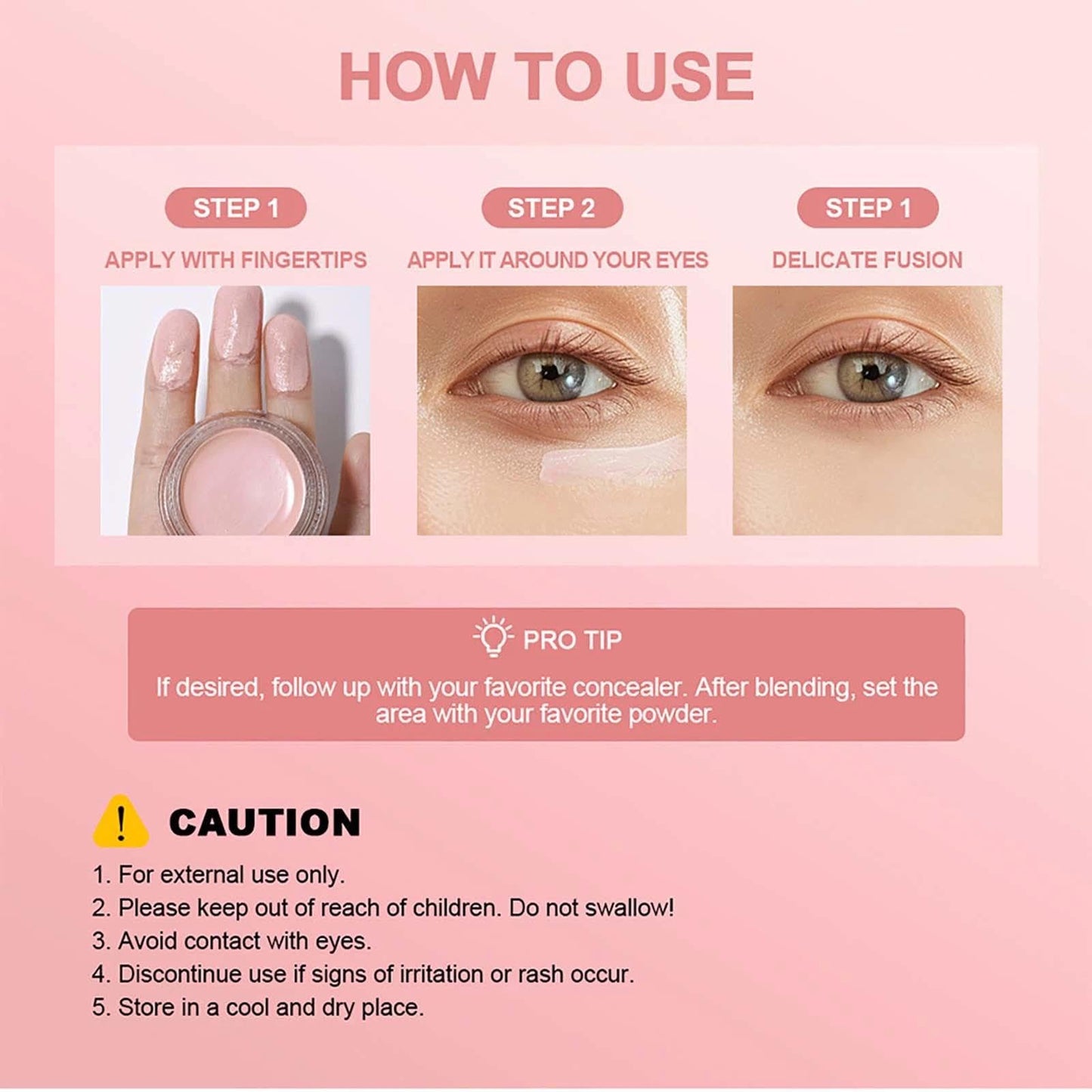Under Eye Brightener - Instant Anti-Age Eraser Concealer | Colour-Correcting Eye Primer for Dark Circles & Blemishes | Korean Makeup for a Flawless, Bright Look | Quick, Natural Results