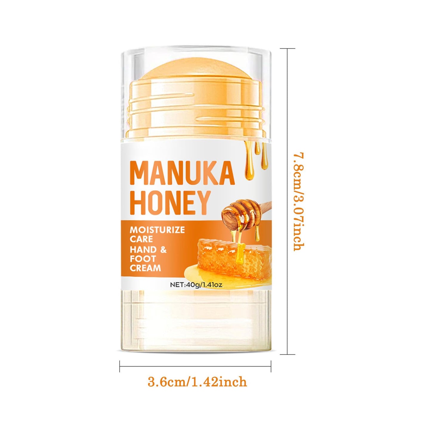 Generic Honey Foot Cream Hand Cream Cracked Heel with Deep Moisturizing Formula Enriched with Shea Butter for Dry Feet Hands Intensive Care Skin Barrier (Honey Foot Cream)