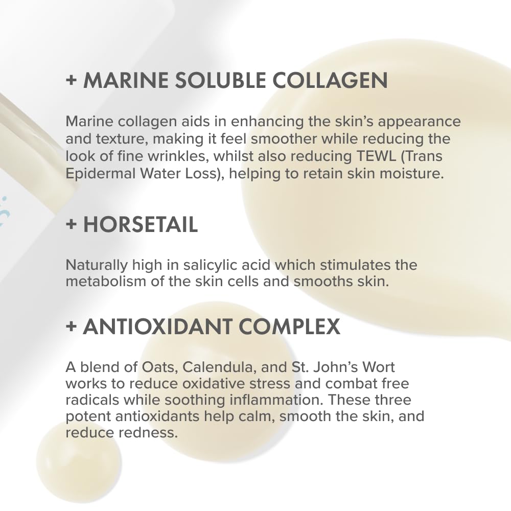 The Organic Pharmacy Collagen Gel Mask, 50ml - Improves collagen density, Anti-wrinkle, With Marine Soluble Collagen, Horsetail, Antioxidant Complex, Organic 75.5%, Natural 86.5%