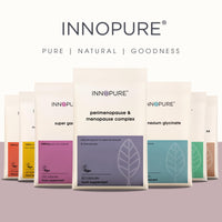 INNOPURE Perimenopause & Menopause Supplements (2 Month Supply) All-in-One Complex with Natural Plant Estrogens - Easy to Swallow Capsules, UK Made (Packaging May Vary)
