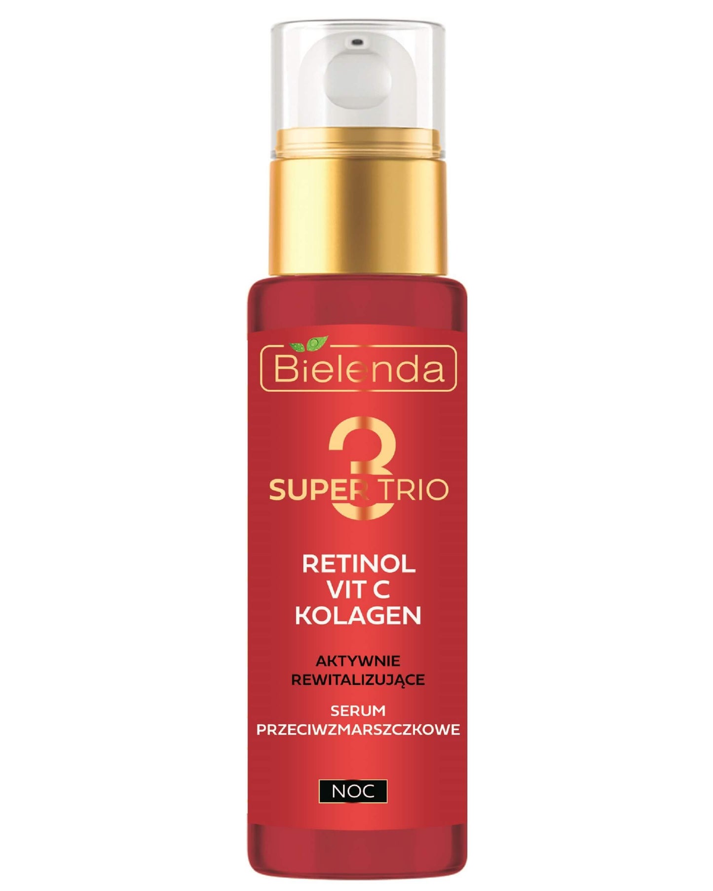 Bielenda Super Trio Retinol + Vit C + Collagen Actively Revitalizing Anti-Wrinkle Night Serum 30ml