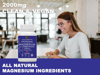 MetaSuperfoods Liposomal Magnesium L-Threonate Supplement 120 High Strength Vegan Capsules | Magnesium L Threonate Capsules 2000mg Bioavailable Magnesium Gluten Free