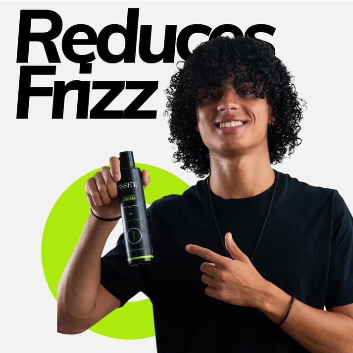 BSSET Curly Curl Cream, Defines Curls Reduces Frizz - For Type 3 Curly Hair, 300 ml