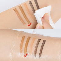 HAORQEE Eyebrow Pencil Eyebrow Pen, Tattoo Waterproof Microblading Brow Pencil Smudge-Proof Long Lasting Brow Pen with 4-Fork-Shaped Tip Natural Eye Brow Makeup for Women (Light Brown)