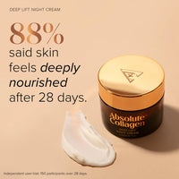 Absolute Collagen Deep Lift Night Cream 50ml - Nourishing & Hydrating - Repair & Restore Skin Barrier - Improves Skin Texture, Elasticity & Firmness - Reduce Appearance of Fine Lines - Anti-Ageing