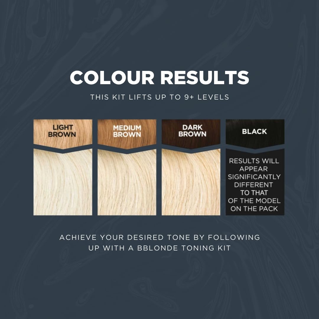 Jerome Russell Bblonde Ultra Protect PLEX Blonding Kit | Lifts Up to 9+ Levels | PLEX Technology for Protection and Conditioning