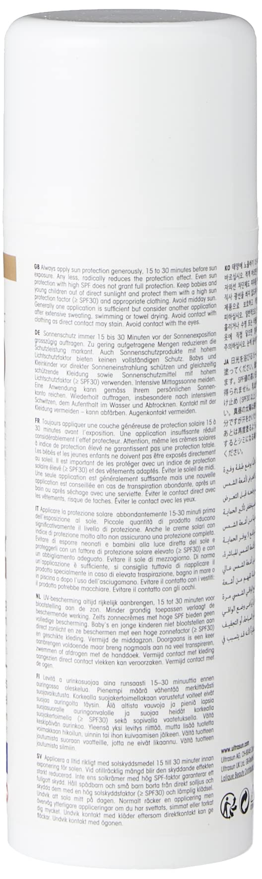 ultrasun Ultrasun 30spf Glimmer Max 150ml, White
