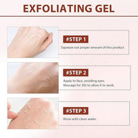 Purifying Exfoliating Gel for Women, Exfoliating Gel Face Scrub, Gentle Peeling Exfoliator, Softens Dead Skin, Cleansing & Moisturizing Facial Care