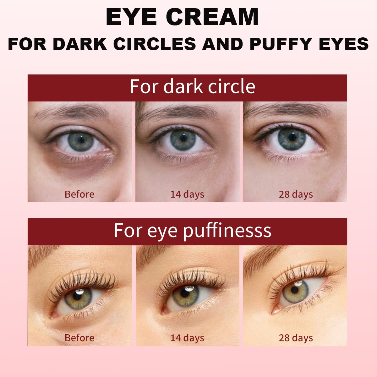 IZBEAUVO Caffeine Eye Cream, Eye Cream Anti Aging,Dark Circle Eye Cream,Eye Bags Remover Of Caffeine Eye Serum, Eye Cream For Dark Circles,Fade Fine Lines,Puffy Eyes Bags Under Eyes,Anti Wrinkle