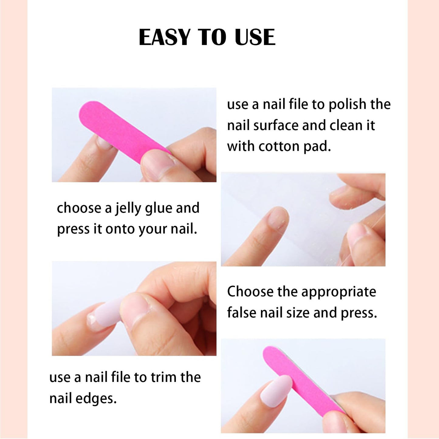 24Pcs Press on Nails, Wsimily Solid Color Stiletto Long Acrylic Fake Nails Reusable False Nails for Women, Gift for Parties & Special Occasions