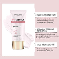Waterfull Tone-Up Sun Lotion SPF 50+ - Pink Face Sunscreen, Hydrating Daily Sun Cream for Makeup Base - 50ml