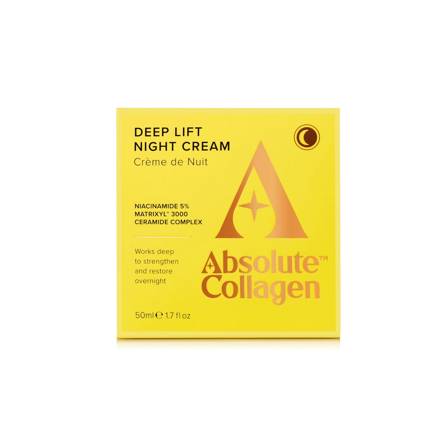 Absolute Collagen Deep Lift Night Cream 50ml - Nourishing & Hydrating - Repair & Restore Skin Barrier - Improves Skin Texture, Elasticity & Firmness - Reduce Appearance of Fine Lines - Anti-Ageing