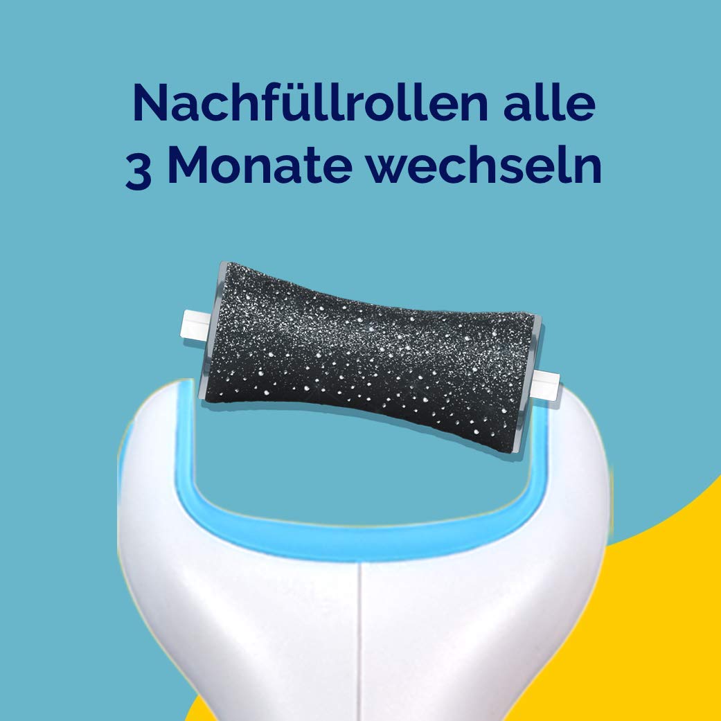 Scholl Expertcare Replacement Rollers for The Heel, Refill Pack for scholl Electric Callus Remover, with Diamond Particles, 2 Rollers.