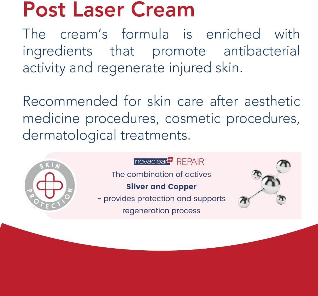 Novaclear Repair Post Laser Cream 40 ML for atfer care post laser and post procedurs