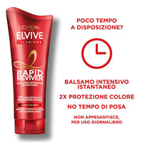 L'ORÉAL L'Oréal Paris Elvive Rapid Reviver Instant Intensive Conditioner, Enriched with Amino Acid and Vitamin E, for Coloured Hair, Pack of 3