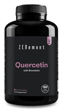 Quercetin 500mg, with Bromelain, 180 Capsules | Anti-ageing, Healthy Ageing, Antioxidant | 100% Natural Ingredients, Vegan, Additives Free | Zenement