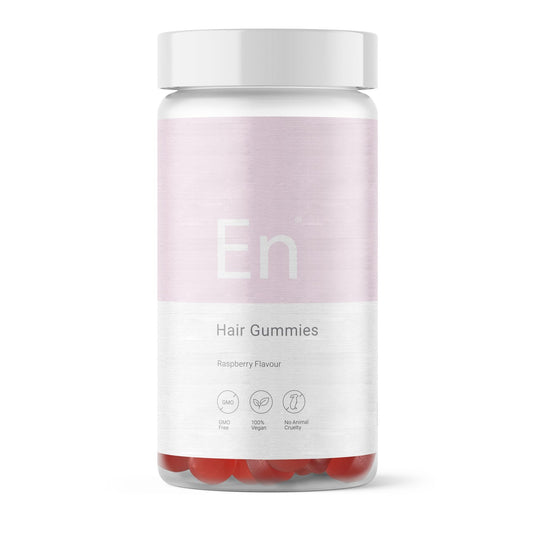 27 Elements Hair Gummies - Sugar Free | 2 Months Supply - 60 Vegan Gummies | High Strength | Vitamin A, B6, B12, C, D3, E + Selenium, Biotin, Zinc for Hair Skin and Nails | Lab Tested | Natural Raspberry Flavour