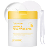 IZBEAUVO Vitamide Brightening Toner Pads, 80 Toner Face Wipes - Vegan Face Hypoallergenic Face Pads With Niacinamide, Sea Buckthorn - Radiance Boost Pads For Clear, Illuminate Skin (Orange-Vitamin)