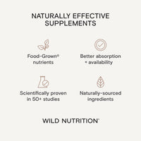 WILD NUTRITION Menopause Complex | Menopause Supplements to Support Hormonal Balance for Women | Magnesium, Ashwagandha, and Turmeric to Promote Healthy Bones, Muscles, and Joints | 60 Capsules