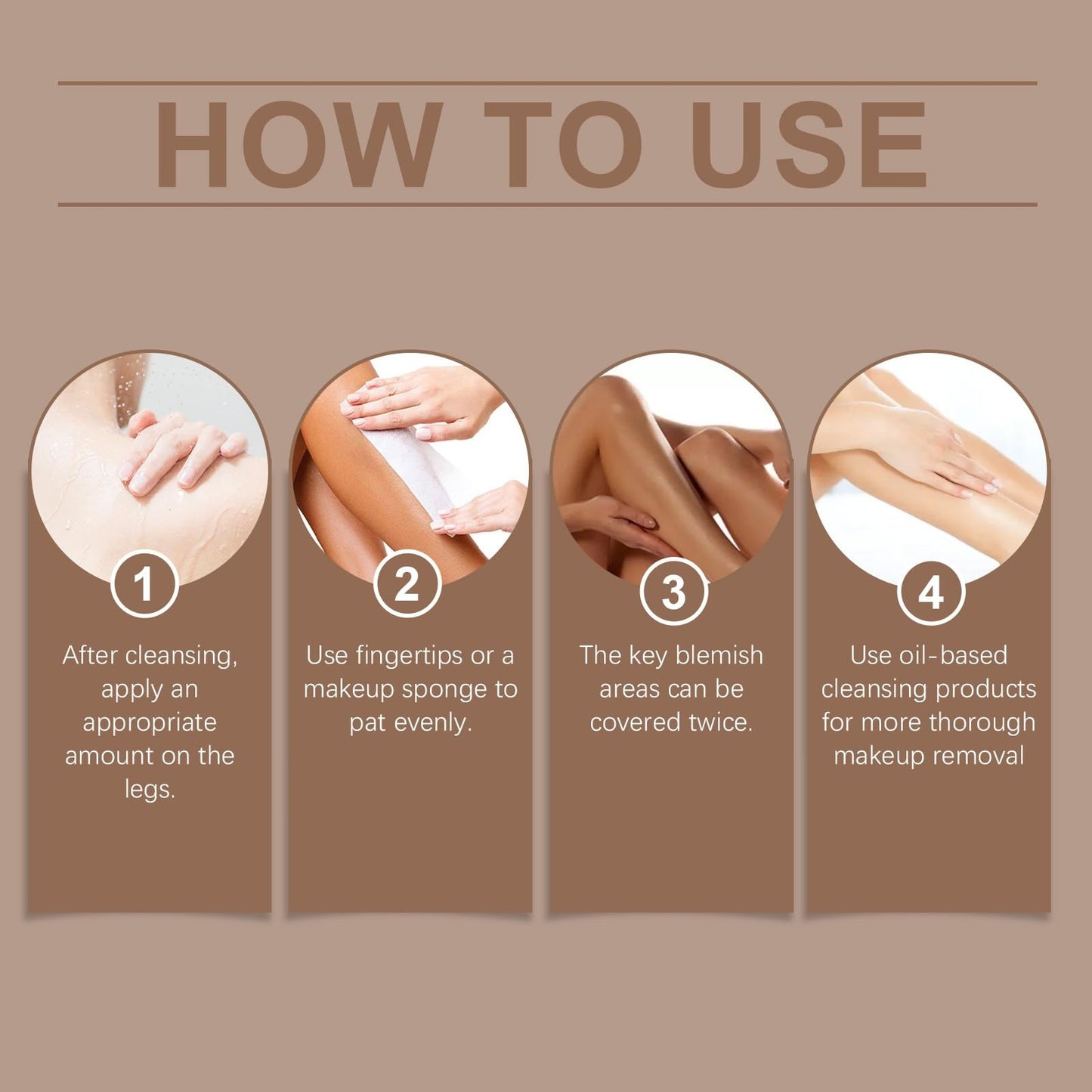 SingHao Leg Makeup Waterproof No Transfer,Vein Cover-Up Cream,Leg Makeup Cover Concealer,Long Lasting Leg and Body Scar Cover Up,Concealer Full Coverage,Body Foundation for Legs,Body Make Up(Wheat Color)