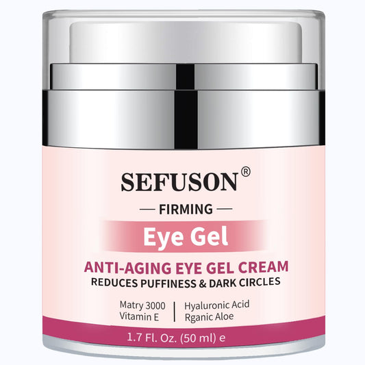 SEFUSON Eye Gel, Best Eye Cream for Appearance of Dark Circles, Puffiness, Wrinkles and Bags. Super Eye Cream Moisturizer Serum