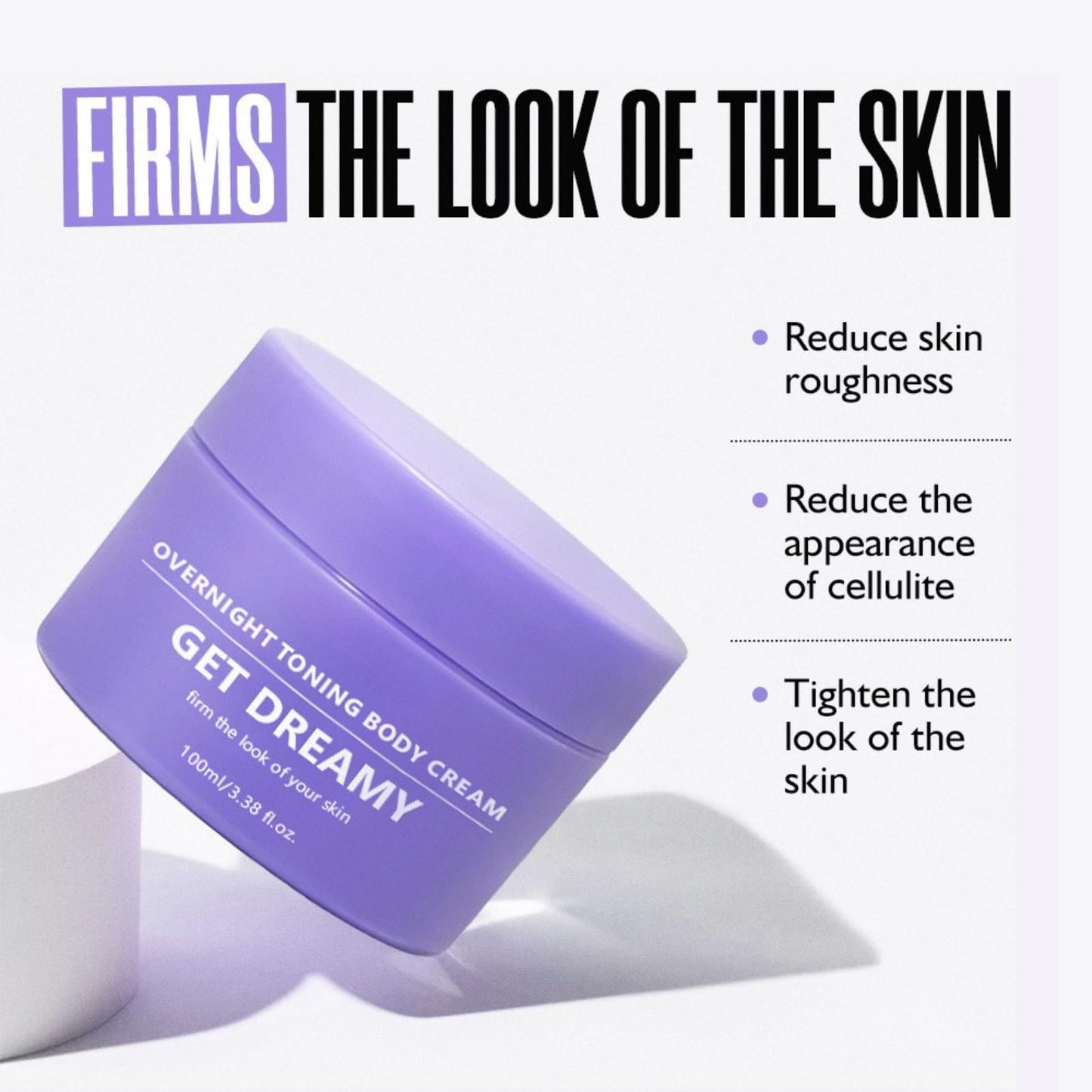 Tongyend Get Dreamy Overnight Toning Whip, Overnight Toning Body Firming Cream, Tightening Cream for Loose Skin, Collagen-Infused Whip for Elasticity & Smoothness, Anti-Aging Moisturizer Works While You Sleep