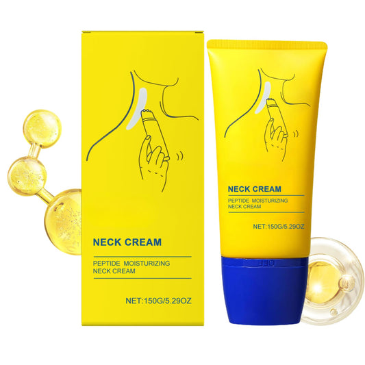 Neck Cream, Anti-Aging Neck Firming Cream, Hydrating & Tightening, Reduces Wrinkles, Lifts & Smooths Skin for Youthful Look 150g