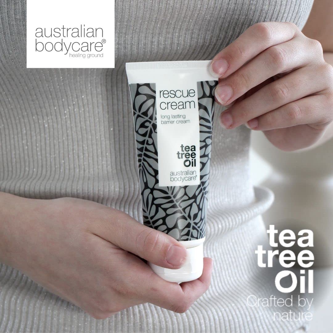 tea tree oil australian bodycare Australian Bodycare Rescue Cream for Sore Skin | Anti Redness Cream for Sore Bum | Bedsore Treatment | Healing Cream for Wounds & Nappy Rash | Barrier Cream for bedsores | 100ml